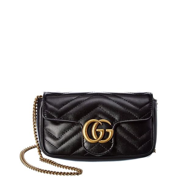 Gucci Handbags - Gucci Gg Marmont Super Mini Matelasse Leather Crossbody